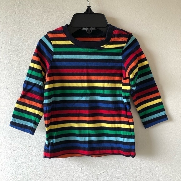 Primary Rainbow Baby Long Sleeve Tee 6-12M - Picture 1 of 5